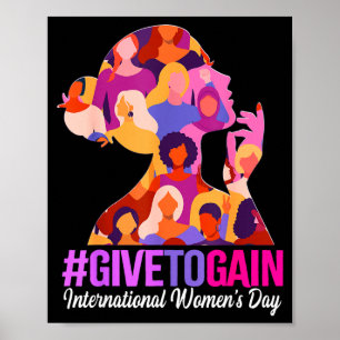 Gib um zu gewinnen Internationaler Frauentag 2026 Poster