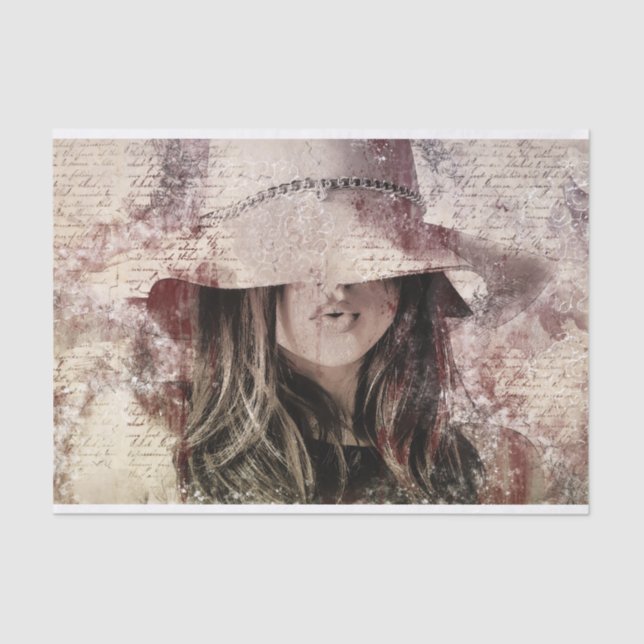 Gib uns einen Kuss! Dekoupage Seidenpapier (Vorderseite)