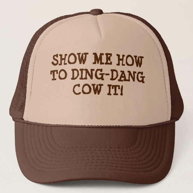 GIBBERISH HAT - DING DANG COW IT! TRUCKERKAPPE (Vorderseite)