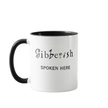 Gibberish Spoken Here Büro Humor Funny