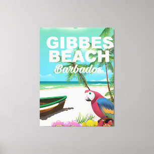 Gibbes Beach Barbados Urlaubsposter Leinwanddruck