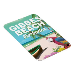 Gibbes Beach Barbados Urlaubsposter Magnet