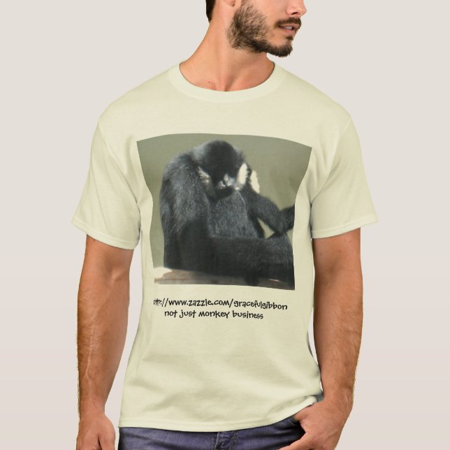 Gibbon-Foto-Shirt T-Shirt (Vorderseite)