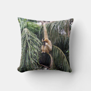 Gibbon Monkey Just Chillin, Throw Cushion Kissen