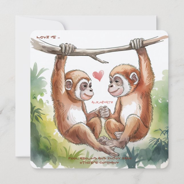 Gibbon Valentines (Vorderseite)