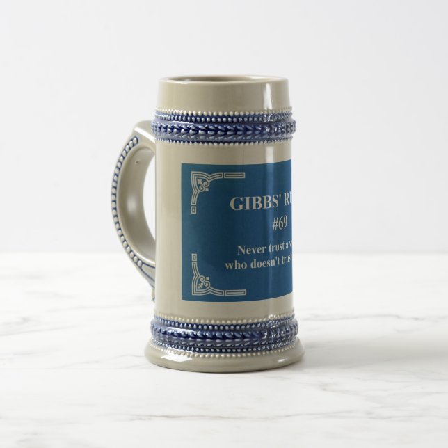 Gibbs' Regel 69 Bierglas (Vorderseite Links)