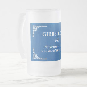 Gibbs' Regel 69 Mattglas Bierglas