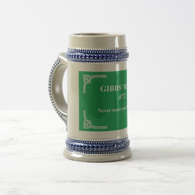 Gibbs' Regel 73 Bierglas (Vorderseite Links)