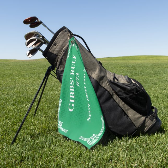 Gibbs' Regel 73 Golfhandtuch (Gras)