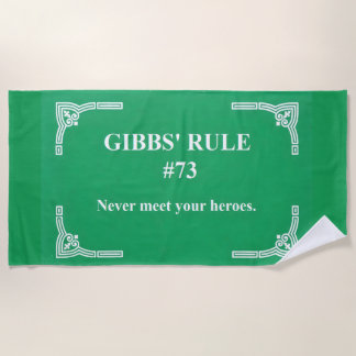 Gibbs' Regel 73 Strandtuch