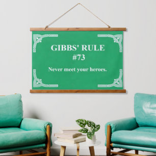 Gibbs' Regel 73 Wandteppich Mit Holzrahmen