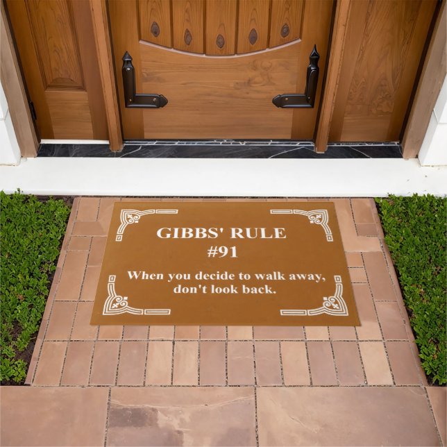 Gibbs' Regel 91 Fußmatte (Außenbereich)