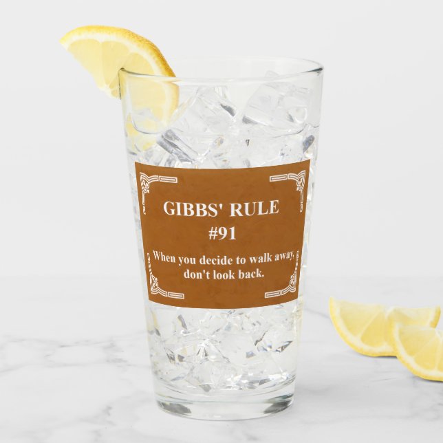 Gibbs' Regel 91 Glas (Vorderseite Ice)