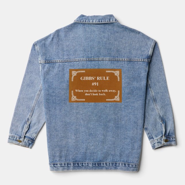 Gibbs' Regel 91 Jeansjacke (Rückseite)