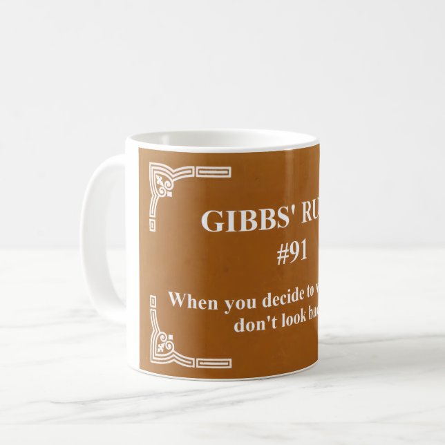Gibbs' Regel 91 Kaffeetasse (Vorderseite Links)