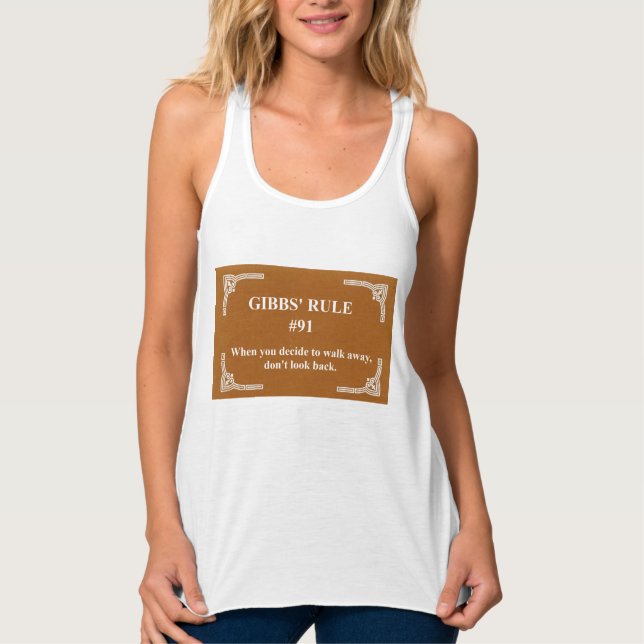 Gibbs' Regel 91 Tank Top (Vorderseite)