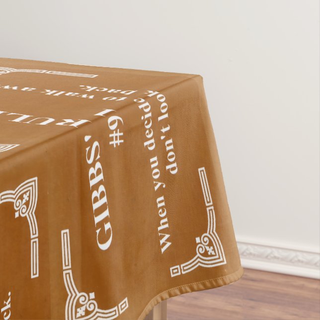 Gibbs' Regel 91 Tischdecke (Beispiel)