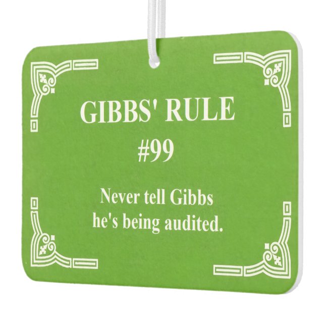 Gibbs' Regel 99 Autolufterfrischer (Links)