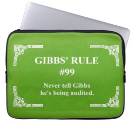 Gibbs' Regel 99 Laptopschutzhülle