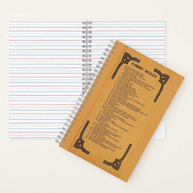 Gibbs' Regeln Notizbuch (Innen)