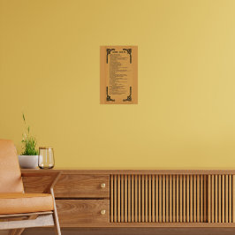 Gibbs' Regeln Poster