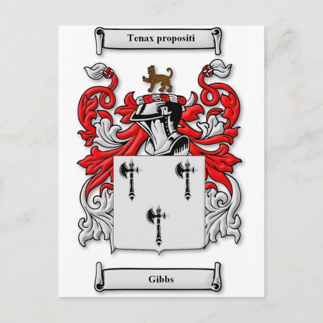 Gibbs-Wappen Postkarte (Vorderseite)