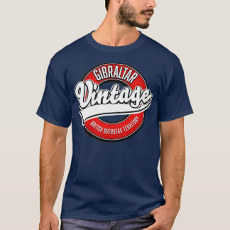 Gibraltar Britisches Überseegebiet Vintag T-Shirt