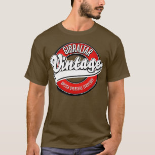 Gibraltar Britisches Überseegebiet Vintag T-Shirt