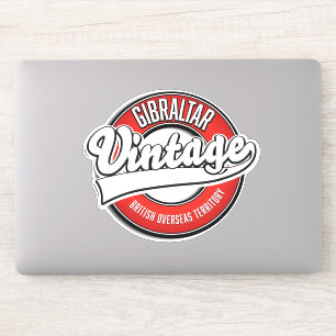 Gibraltar British Overseas Territory Logo Aufkleber