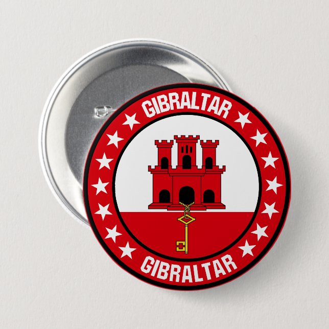 Gibraltar Button (Vorne & Hinten)
