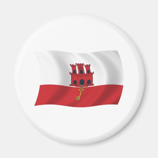 Gibraltar Flag Magnet (Vorne)