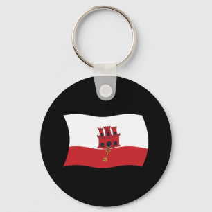 Gibraltar-Flagge Schlüsselanhänger