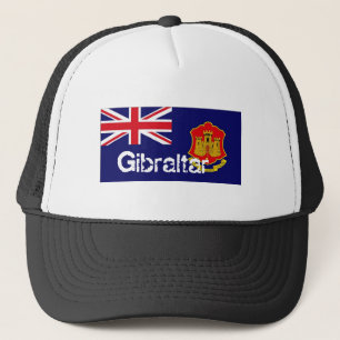 Gibraltar-Flaggenandenkenhut Truckerkappe