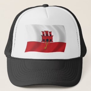 Gibraltar-Flaggenmütze Truckerkappe