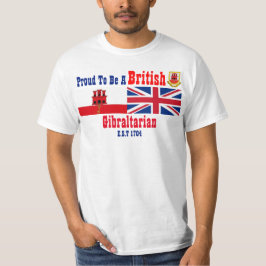 Gibraltar ist stolz auf seinen britischen T - Shir T-Shirt