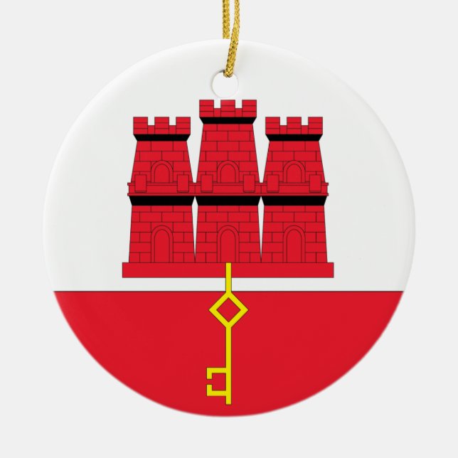 Gibraltar Keramik Ornament (Vorne)