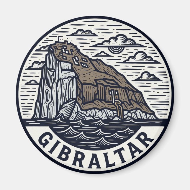 Gibraltar Reise Magnet (Vorne)