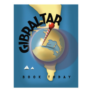 Gibraltar-Reiseposter Fotodruck