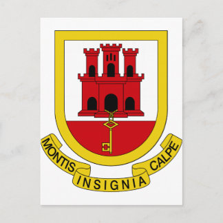 Gibraltar-Wappen Postkarte