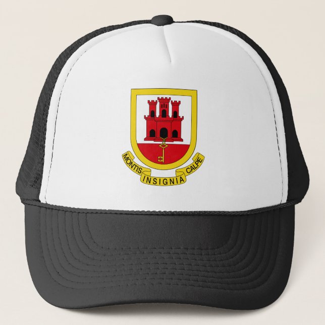 Gibraltar Wappen Truckerkappe (Vorderseite)