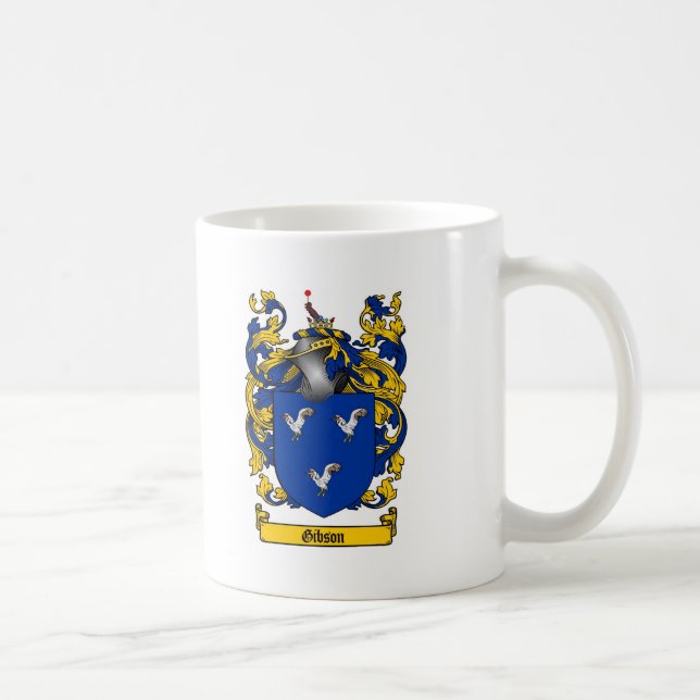 GIBSON-FAMILIENWAPPEN - GIBSON-WAPPEN KAFFEETASSE (Rechts)