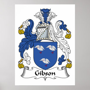 Gibson Familienwappen Poster