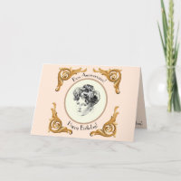 Gibson Girl Birthday Gruetkarte