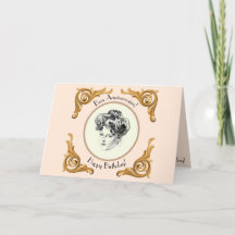 Gibson Girl Birthday Gruetkarte