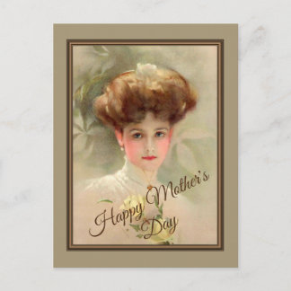 Gibson Girl Mothers Day Postkarte