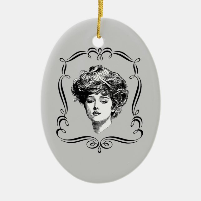 Gibson Girl Reproduction Art Collection Keramikornament (Vorne)