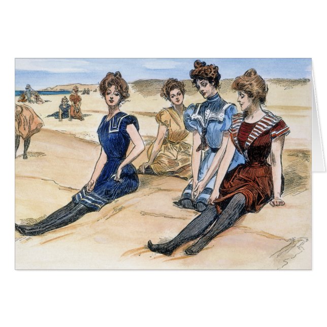 Gibson Girls on the Beach, 1900 (Vorderseite (Horizontal))
