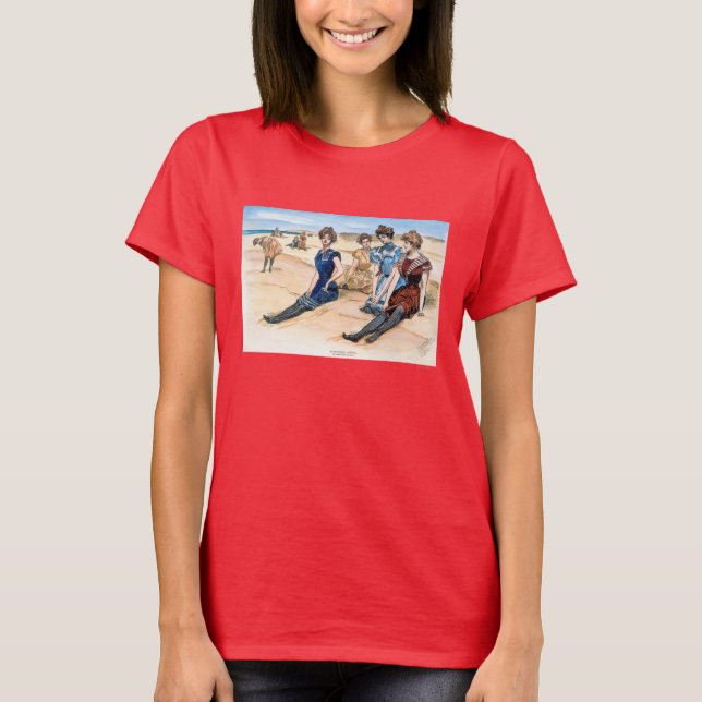 Gibson Girls on the Beach, 1900 T-Shirt (Vorderseite)