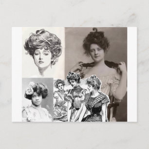 Gibson Girls Postkarte