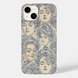 Gibson Girls viktorianische Illustration Case-Mate iPhone 14 Hülle